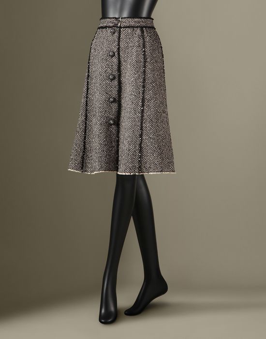 CHEVRON MIDI SKIRT - Knee length skirts - Dolce&Gabbana - Winter 2014 CHEVRON MIDI SKIRT - Knee length skirts - Dolce&Gabbana - Winter 2014