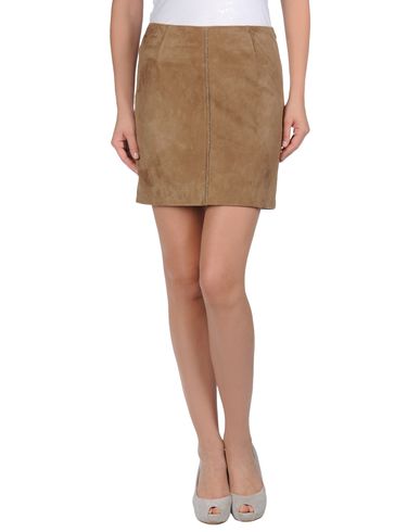 ZOOM BRUNELLO CUCINELLI - Leather skirt