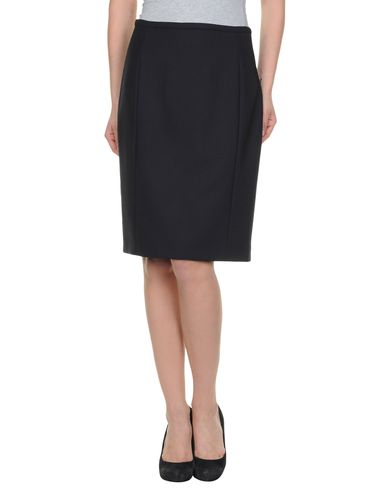 ZOOM JIL SANDER NAVY - Knee length skirt