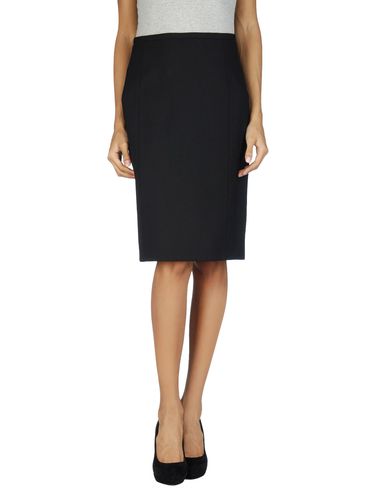 ZOOM JIL SANDER NAVY - Knee length skirt