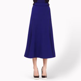 STELLA McCARTNEY, Midi, Double Face Wool Stretch Renata Belted Skirt