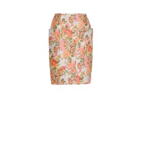 STELLA McCARTNEY, Midi, Coral Floral Jacquard Panton Skirt