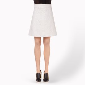 STELLA McCARTNEY, Knee length, Double Face Wool Stretch Giulietta Embossed Skirt