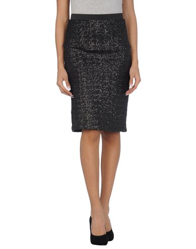 ZOOM VELVET - Knee length skirt