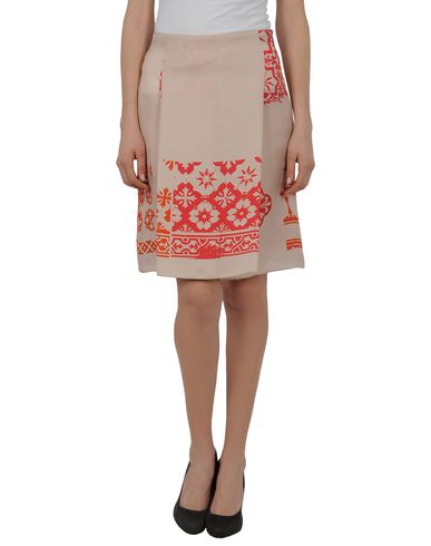ZOOM JIL SANDER NAVY - Knee length skirt