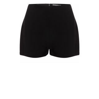 ALEXANDER MCQUEEN, Shorts, Crepe High-Waisted Shorts