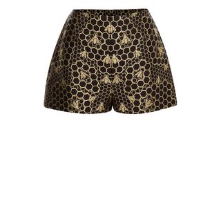 ALEXANDER MCQUEEN, Shorts, Bee Jacquard High-Waisted Shorts