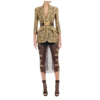 ALEXANDER MCQUEEN, Skirt, Honeycomb Macramé Skirt
