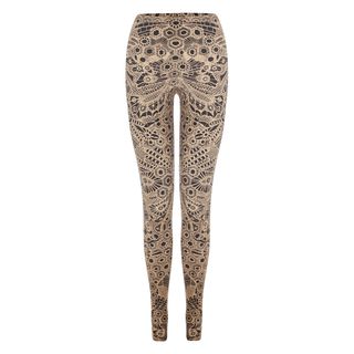 ALEXANDER MCQUEEN, Leggings, Honeycomb Lace Print Leggings