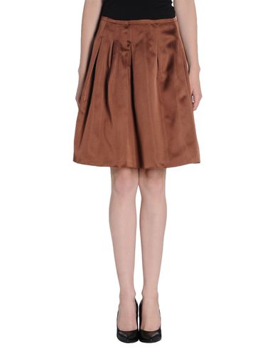 ZOOM JIL SANDER NAVY - Knee length skirt
