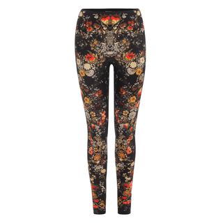 ALEXANDER MCQUEEN, Leggings, Floral Print Leggings