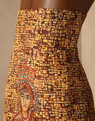QUEEN MOSAIC-PRINT MIDI SKIRT - 3/4 length skirts - Dolce&Gabbana - Winter 2014 QUEEN MOSAIC-PRINT MIDI SKIRT - 3/4 length skirts - Dolce&Gabbana - Winter 2014