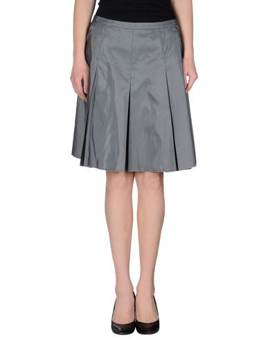 ZOOM JIL SANDER NAVY - Knee length skirt