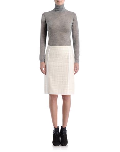 Punched Wool Pencil Skirt