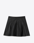 Skater Skirt in Black Leather