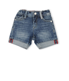 ARMANI JUNIOR - Denim shorts