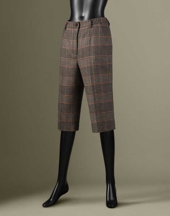 PRINCE OF WALES CROPPED TROUSERS - 3/4-length trousers - Dolce&Gabbana - Winter 2014 PRINCE OF WALES CROPPED TROUSERS - 3/4-length trousers - Dolce&Gabbana - Winter 2014