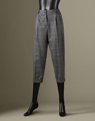 PRINCE OF WALES PRINT CROPPED TROUSERS - Formal trousers - Dolce&Gabbana - Winter 2014 PRINCE OF WALES PRINT CROPPED TROUSERS - Formal trousers - Dolce&Gabbana - Winter 2014