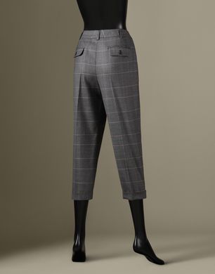 PRINCE OF WALES PRINT CROPPED TROUSERS - Formal trousers - Dolce&Gabbana - Winter 2014 PRINCE OF WALES PRINT CROPPED TROUSERS - Formal trousers - Dolce&Gabbana - Winter 2014