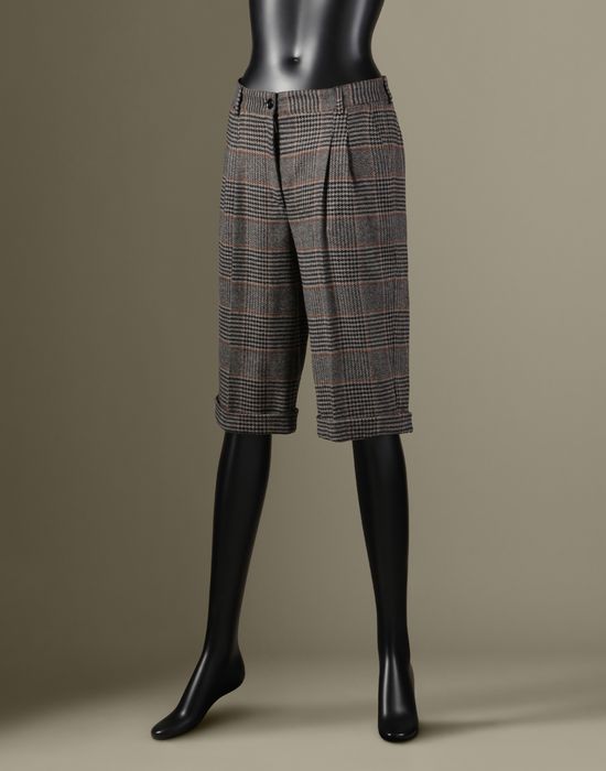 PRINCE OF WALES CROPPED TROUSERS - 3/4-length trousers - Dolce&Gabbana - Winter 2014 PRINCE OF WALES CROPPED TROUSERS - 3/4-length trousers - Dolce&Gabbana - Winter 2014