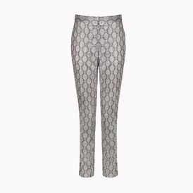 STELLA McCARTNEY, Tapered, Silver Silk Lurex Alfred Trousers