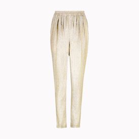 STELLA McCARTNEY, Tapered, Georgette Lurex Christine Trousers 
