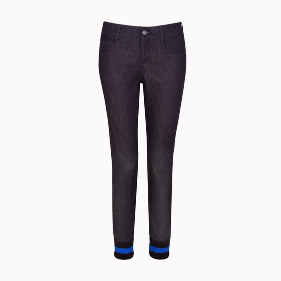 Stella McCartney, Dark Denim Jeans with Cuffs