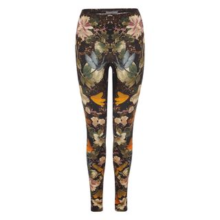 ALEXANDER MCQUEEN, Leggings, Floral Dragonfly Print Leggings