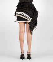 Bottega Veneta® NERO SAND MIST REFINE RAMIE' COTTON SKIRT Bottega Veneta® NERO SAND MIST REFINE RAMIE' COTTON SKIRT