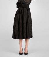 Bottega Veneta® NERO REFINE RAMIE' COTTON SKIRT Bottega Veneta® NERO REFINE RAMIE' COTTON SKIRT