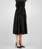 Bottega Veneta® NERO REFINE RAMIE' COTTON SKIRT Bottega Veneta® NERO REFINE RAMIE' COTTON SKIRT