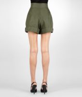 Bottega Veneta® DARK SERGEANT REFINE RAMIE' COTTON SHORTS Bottega Veneta® DARK SERGEANT REFINE RAMIE' COTTON SHORTS
