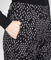 Bottega Veneta® Nero New Light Grey Silk Cotton Jacquard Pant Bottega Veneta® Nero New Light Grey Silk Cotton Jacquard Pant