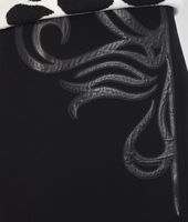 Bottega Veneta® Nero Technical Crepe Shiny Lambskin Skirt Bottega Veneta® Nero Technical Crepe Shiny Lambskin Skirt