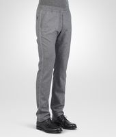 Bottega Veneta® New Light Grey Melange Reagle Flannel Pant Bottega Veneta® New Light Grey Melange Reagle Flannel Pant