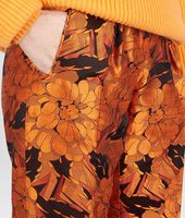 Bottega Veneta® BLACK SUN CHRYSANTHEMUM SHANTUNG JACQUARD PANT Bottega Veneta® BLACK SUN CHRYSANTHEMUM SHANTUNG JACQUARD PANT