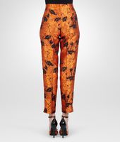 Bottega Veneta® BLACK SUN CHRYSANTHEMUM SHANTUNG JACQUARD PANT Bottega Veneta® BLACK SUN CHRYSANTHEMUM SHANTUNG JACQUARD PANT