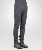 Bottega Veneta® HOSE AUS BIO-BAUMWOLL- UND WOLLJERSEY NEW DARK GREY MELANGE Bottega Veneta® HOSE AUS BIO-BAUMWOLL- UND WOLLJERSEY NEW DARK GREY MELANGE