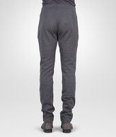 Bottega Veneta® New Dark Grey Melange Organic Cotton Wool Jersey Pant Bottega Veneta® New Dark Grey Melange Organic Cotton Wool Jersey Pant