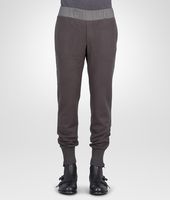 Bottega Veneta® New Dark Grey Wool Jersey Soft Nylon Pant Bottega Veneta® New Dark Grey Wool Jersey Soft Nylon Pant