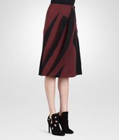 Bottega Veneta® AUBERGINE NERO WASHED POLYESTER SKIRT Bottega Veneta® AUBERGINE NERO WASHED POLYESTER SKIRT