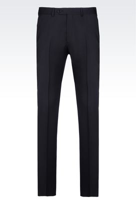 trousers wool virgin armani classic