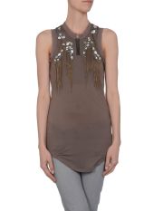 ROBERTO CAVALLI - Sleeveless t-shirt