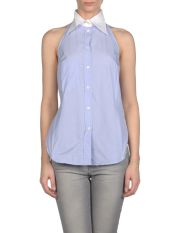 PAUL SMITH BLUE - Sleeveless shirt