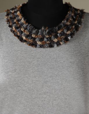 BOUCLÉ COLLAR TANK TOP - T-Shirts - Dolce&Gabbana - Winter 2014 BOUCLÉ COLLAR TANK TOP - T-Shirts - Dolce&Gabbana - Winter 2014