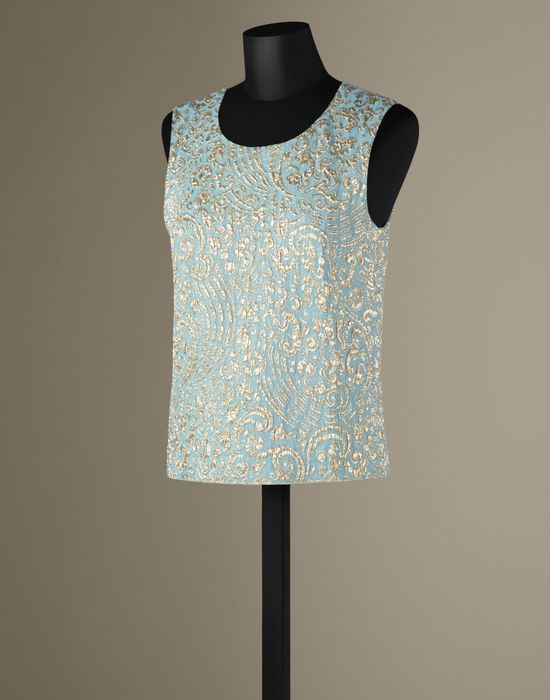 LUREX BROCADE TOP - Tops - Dolce&Gabbana - Winter 2014 LUREX BROCADE TOP - Tops - Dolce&Gabbana - Winter 2014