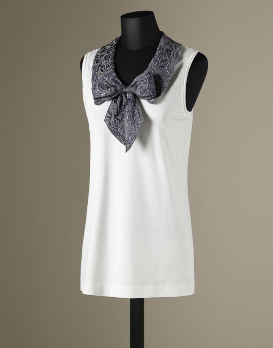 BROCDE COLLAR TANK TOP - T-Shirts - Dolce&Gabbana - Winter 2014 BROCDE COLLAR TANK TOP - T-Shirts - Dolce&Gabbana - Winter 2014