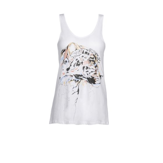 Stella McCartney, Draped organic Cotton Tank Tee 