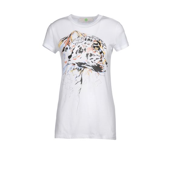 Stella McCartney, Organic Cotton Leopard Head Print Top