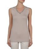BRUNELLO CUCINELLI - Sleeveless t-shirt